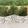 vidaXL Paniers à gabions arqués 12 pcs 200x50x60/80 cm Fer galvanisé