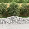 vidaXL Paniers à gabions arqués 2 pcs 200x50x40/60 cm fer galvanisé
