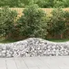 vidaXL Paniers à gabions arqués 10 pcs 200x50x40/60 cm fer galvanisé