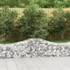 vidaXL Paniers à gabions arqués 14 pcs 200x50x40/60 cm fer galvanisé