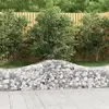 vidaXL Paniers à gabions arqués 20 pcs 200x50x40/60 cm fer galvanisé