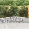 vidaXL Paniers à gabions arqués 20 pcs 400x30x40/60 cm Fer galvanisé