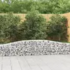 vidaXL Paniers à gabions arqués 25 pcs 400x30x40/60 cm Fer galvanisé