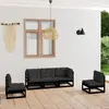 vidaXL Paniers à gabions arqués 7 pcs 200x30x140/160 cm Fer galvanisé