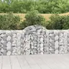 vidaXL Paniers à gabions arqués 12 pcs 200x30x100/120 cm Fer galvanisé