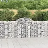 vidaXL Paniers à gabions arqués 15 pcs 200x30x100/120 cm Fer galvanisé
