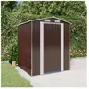 vidaXL Abri de jardin Marron foncé 192x191x223 cm Acier galvanisé