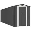 vidaXL Abri de jardin Anthracite 192x606x223 cm Acier galvanisé