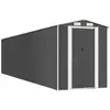 vidaXL Abri de jardin Anthracite 192x855x223 cm Acier galvanisé