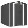vidaXL Abri de jardin Anthracite 192x274x223 cm Acier galvanisé