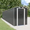vidaXL Abri de jardin Anthracite 192x938x223 cm Acier galvanisé