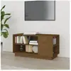 vidaXL Meuble TV Marron miel 80x35x40,5 cm Bois de pin massif