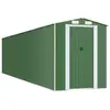 vidaXL Abri de jardin Vert 192x855x223 cm Acier galvanisé