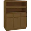 vidaXL Buffet haut Marron miel 89x40x116,5 cm Bois massif de pin
