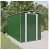vidaXL Abri de jardin Vert 192x357x223 cm Acier galvanisé