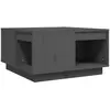 vidaXL Table basse Gris 60x61x32,5 cm Bois massif de pin