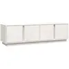 vidaXL Meuble TV Blanc 140x40x40 cm Bois de pin massif
