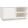 vidaXL Meuble TV Blanc 80x35x40,5 cm Bois de pin massif