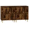 vidaXL Buffets 2 pcs chêne fumé 60x35x70 cm bois d'ingénierie