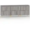 vidaXL Buffets 3 pcs sonoma gris 60x35x70 cm bois d'ingénierie