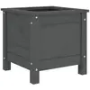 vidaXL Jardinière gris 40x40x39 cm bois massif de pin