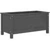 vidaXL Jardinière gris 82,5x40x39 cm bois massif de pin
