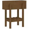 vidaXL Jardinière marron miel 62x30x69 cm bois massif de pin