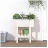 vidaXL Jardinière blanc 62x30x69 cm bois massif de pin