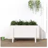 vidaXL Lit surélevé de jardin blanc 101x50x57 cm bois de pin massif