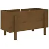 vidaXL Lit surélevé de jardin brun miel 101x50x57cm bois de pin massif
