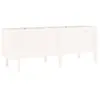 vidaXL Lit surélevé de jardin blanc 160x50x57 cm bois de pin massif