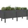 vidaXL Lit surélevé de jardin gris 160x50x57 cm bois de pin massif