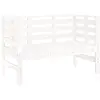 vidaXL Banc de jardin blanc 111,5x53x71 cm bois massif de pin