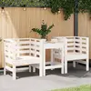 vidaXL Chaises de jardin lot de 2 blanc 61,5x53x71 cm bois pin massif