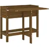 vidaXL Jardinière de jardin avec dessus pliable brun miel pin massif