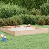 vidaXL Bac à sable avec sièges carré bois de pin massif