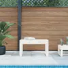 vidaXL Banc de jardin blanc 80x38x45 cm bois massif de pin