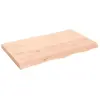 vidaXL Étagère murale 100x60x(2-6) cm bois de chêne massif non traité