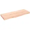 vidaXL Étagère murale 100x40x(2-6) cm bois de chêne massif non traité