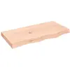 vidaXL Étagère murale 80x40x(2-6) cm bois de chêne massif non traité