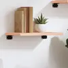 vidaXL Étagère murale 40x20x2 cm bois de chêne massif non traité