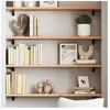 vidaXL Étagère murale 100x20x2 cm bois de chêne massif non traité