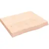 vidaXL Étagère murale 60x50x(2-6) cm bois de chêne massif non traité