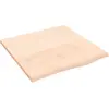 vidaXL Étagère murale 60x60x2 cm bois de chêne massif non traité