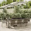 vidaXL Ensemble à manger de jardin 9 pcs coussins gris résine tressée