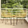 vidaXL Ensemble à manger de jardin 3 pcs Résine tressée
