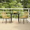 vidaXL Ensemble à manger de jardin 3 pcs Résine tressée