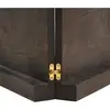 vidaXL Étagère murale marron foncé bois chêne massif traité