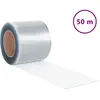 vidaXL Rideau de porte transparent 200 mmx1,6 mm 50 m PVC