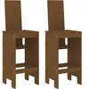 vidaXL Tabourets 2 pcs marron miel 40x42x120 cm bois massif de pin